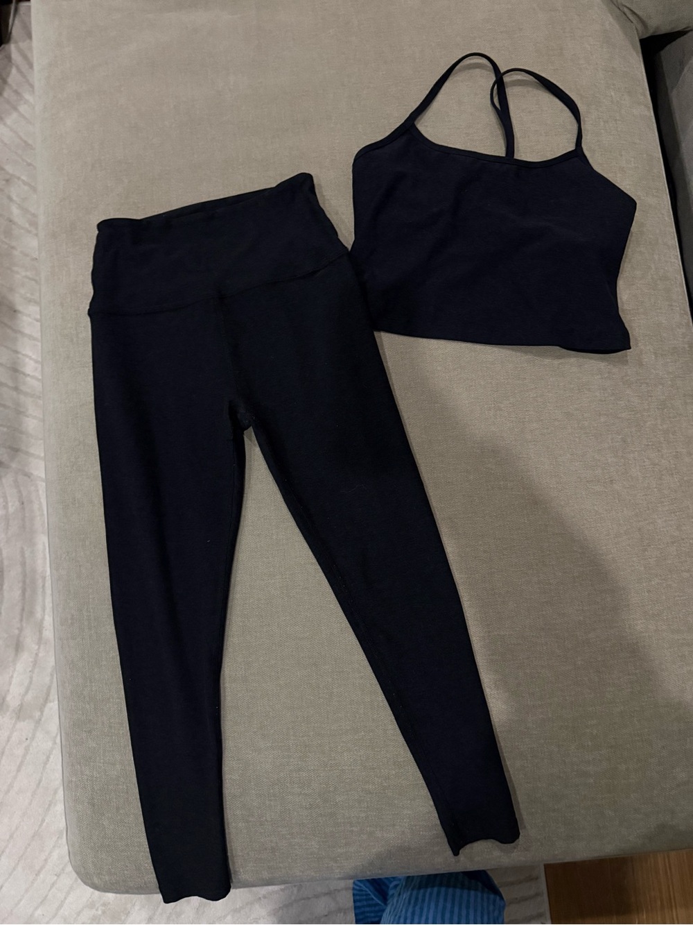 Beyond Yoga Space Dye Racerback top and high waisted leggings - matching set